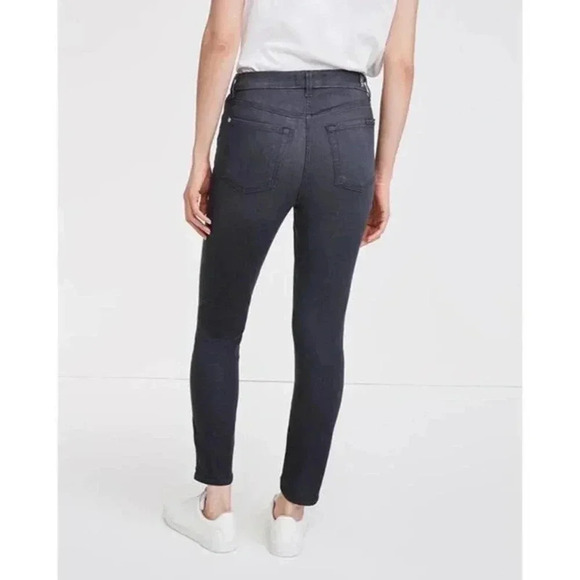 916 NWT 7 For All Mankind High Waist Ankle Skinny Jeans in Evening Grey - Picture 12 of 13